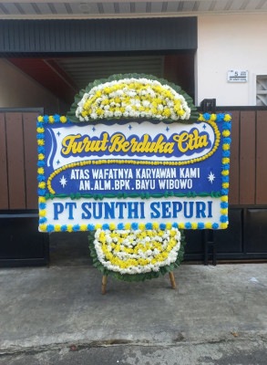 Papan Bunga Duka di Demba